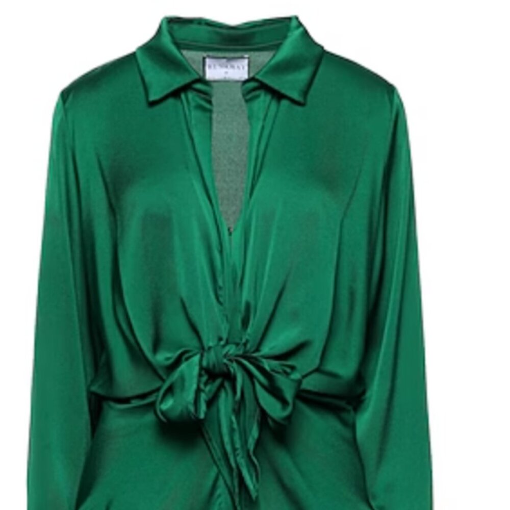 RUNAWAY THE LABEL - RUBY SHIRT DRESS IN EMERALD Size US 8